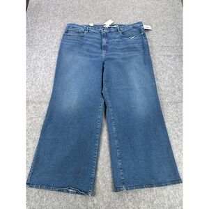 Plus Size 30. Good American Blue Flare & Wide Leg Jeans